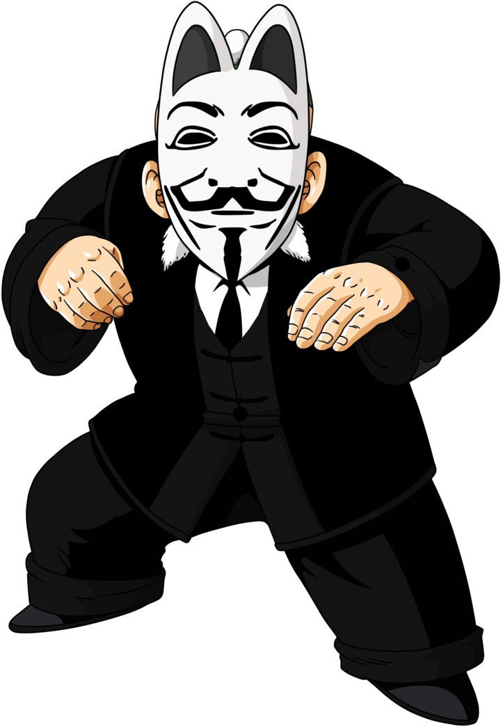 Anonymous Render Png - Grandpa Gohan Png (742x1075), Png Download