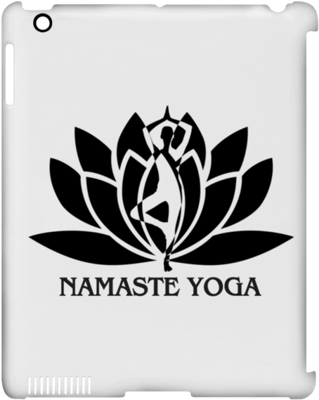 Namaste Yoga Ipad Clip Case - Zen Lotus (580x580), Png Download