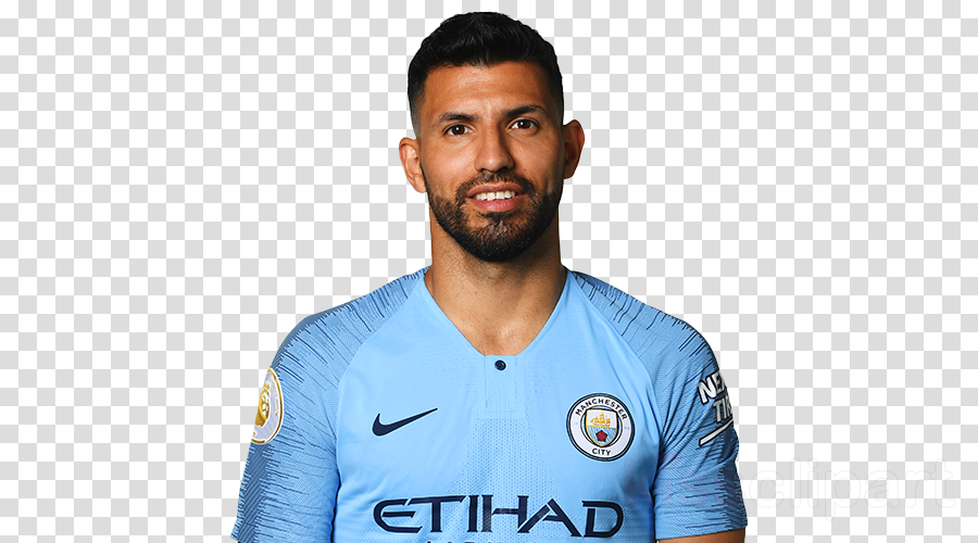 Aguero Profile Clipart Sergio Agüero Manchester City - Happy Person No Background (900x500), Png Download