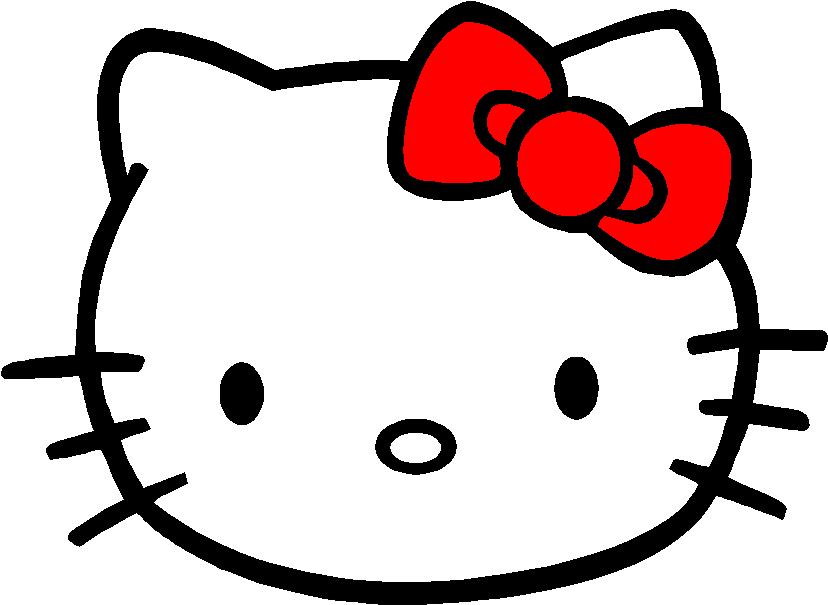 Hello Kitty Pngs - Hello Kitty Head (849x757), Png Download