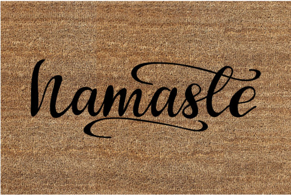 Classic Coir Funny Mat Namaste Png Namaste Doormat - Rude Doormats (600x600), Png Download