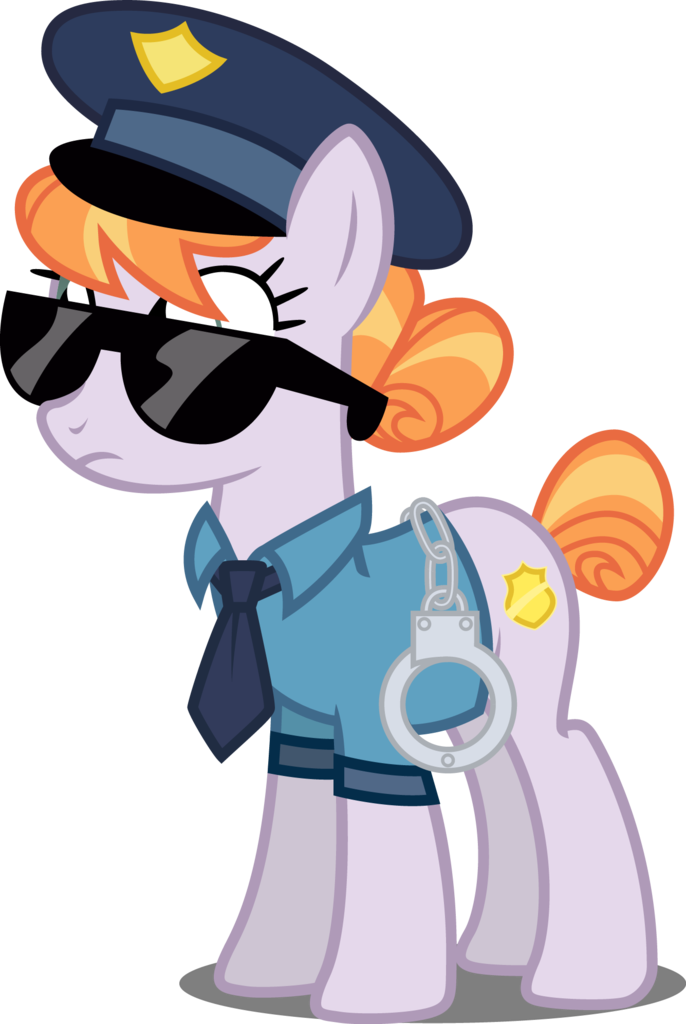 Vector Sombrero Animated Clipart Royalty Free Download - My Little Pony Police (686x1024), Png Download