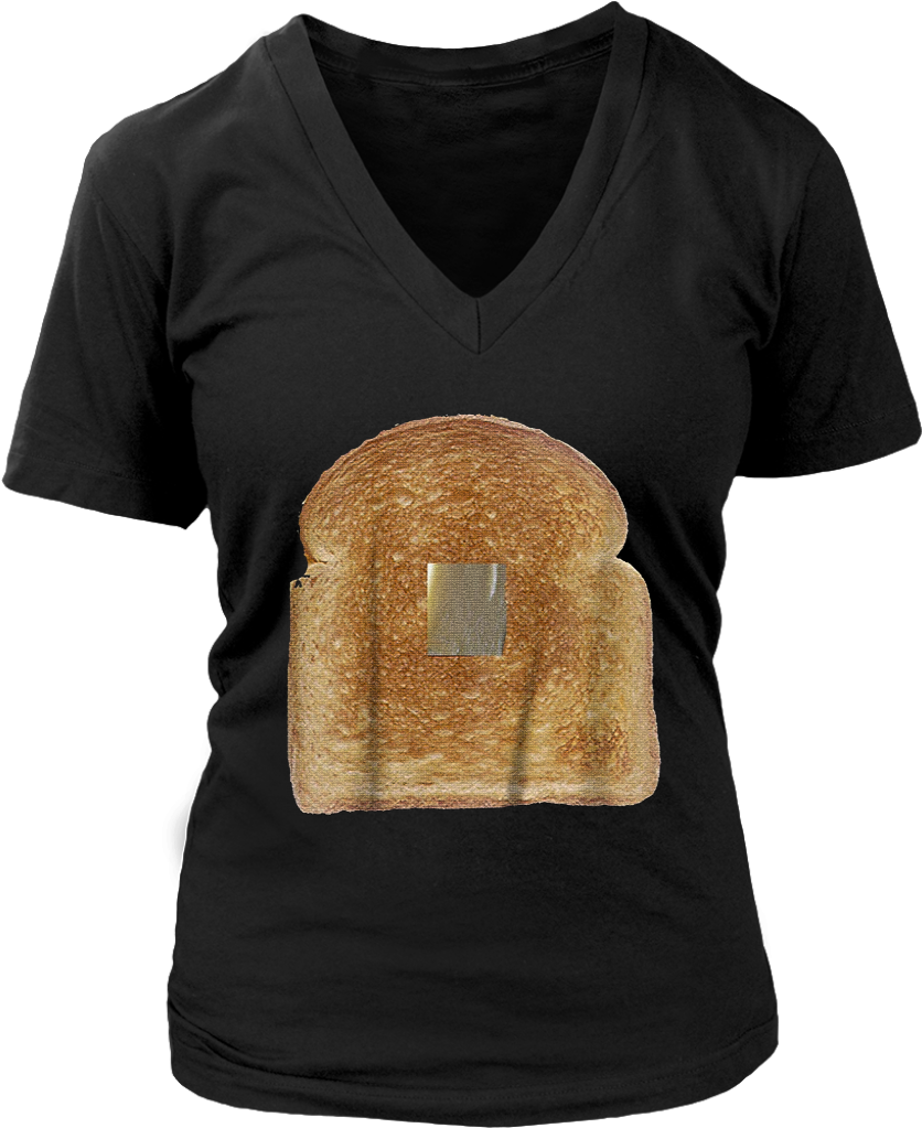 Toast With Butter Costume Funny Gag Gift T-shirt Teefig - T-shirt (1024x1024), Png Download