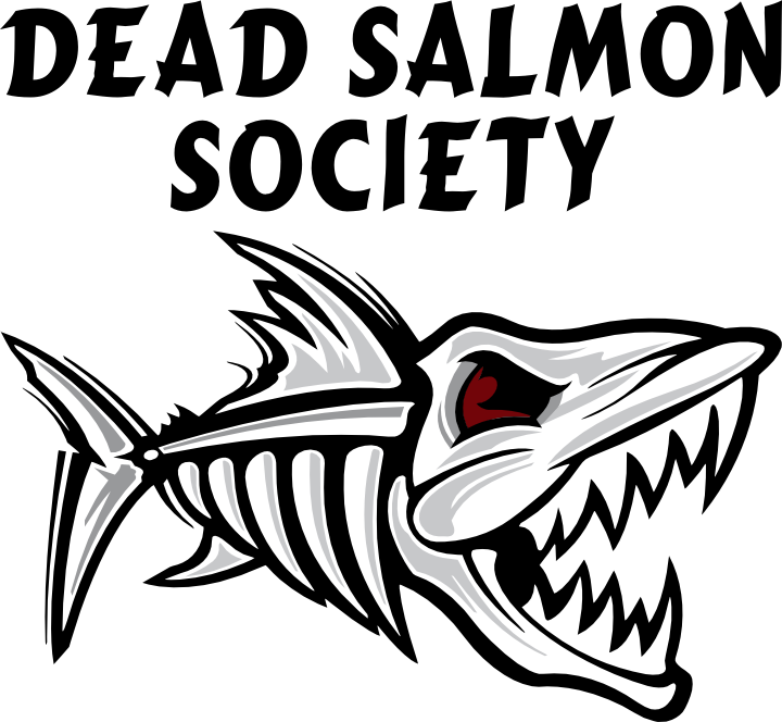 Dead Salmon Society T-shirt - Fish Skeleton (720x664), Png Download