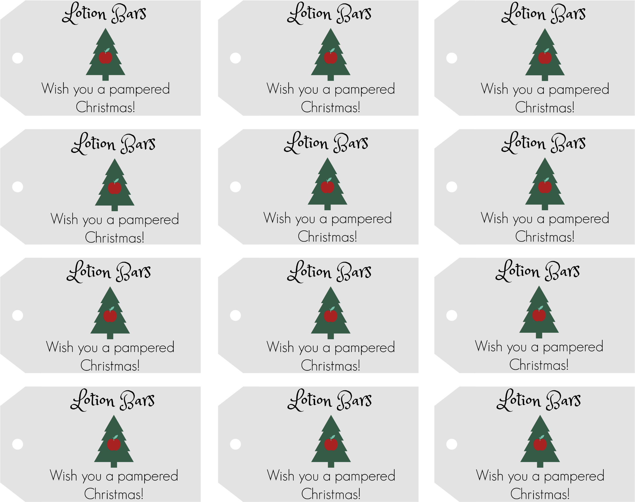 Lotion Bars Free Printable Gift Tags For Teacher Christmas - Christmas Day (3082x2382), Png Download
