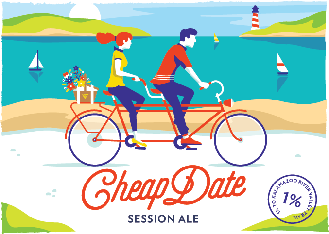 Arcadia Ales Cheap Date - West Side Beer Distributing (814x622), Png Download