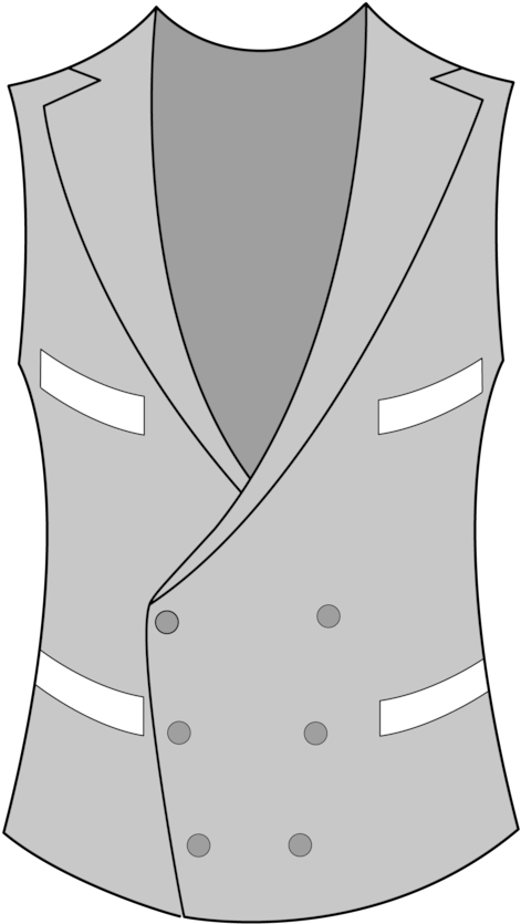 Double-breasted Four Pockets - Double-breasted (1000x1000), Png Download