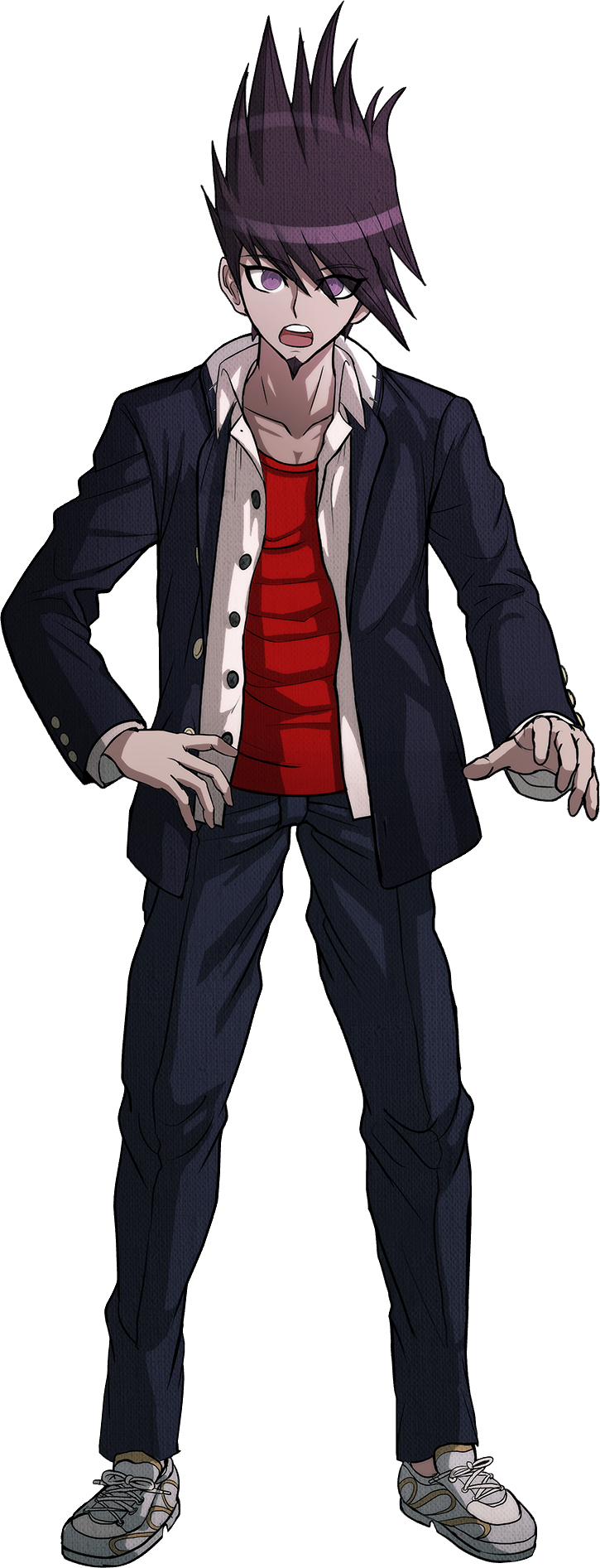 Danganronpa V3 Kaito Momota Fullbody Sprite (5) - Anime (725x1893), Png Download