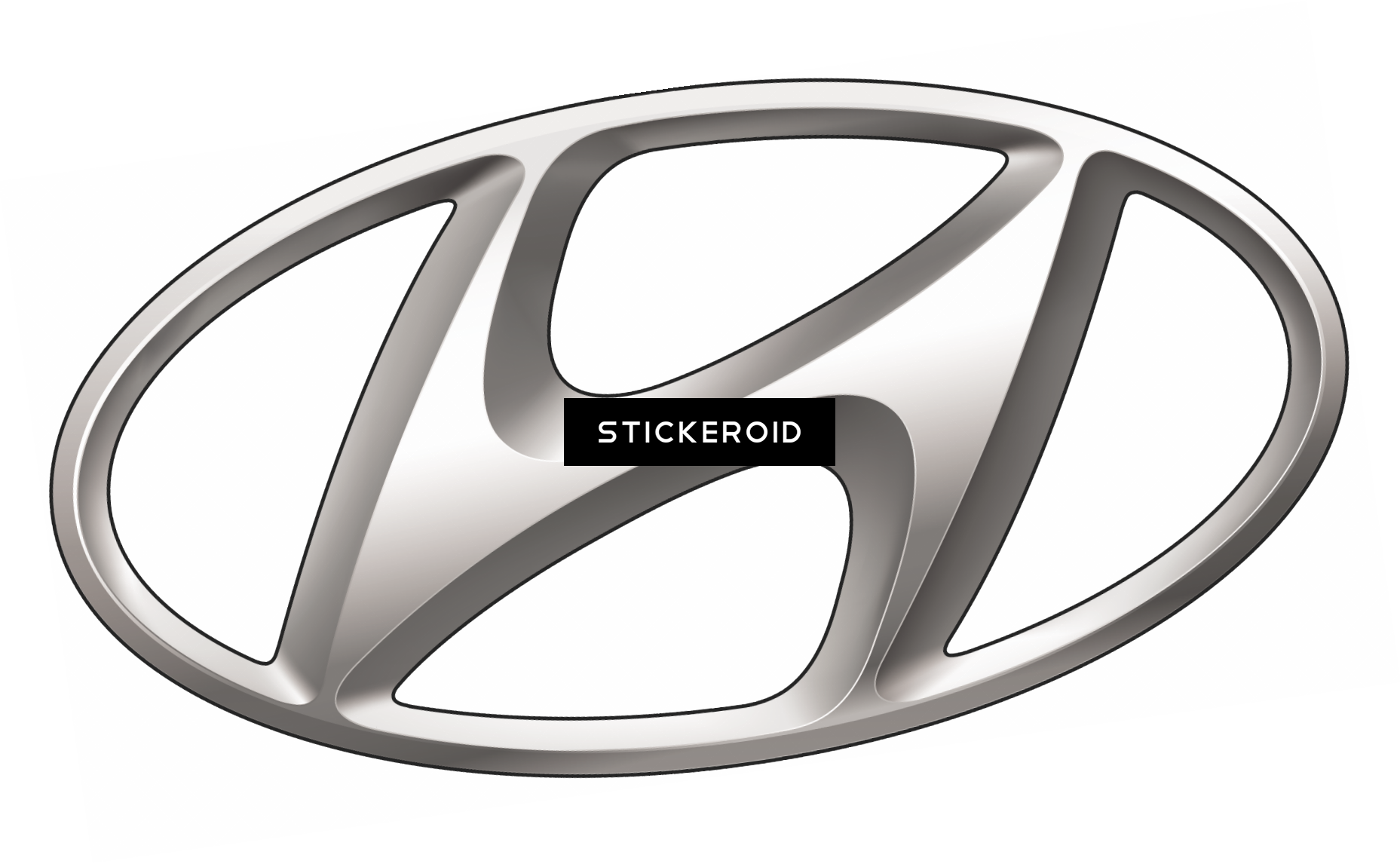 Hyundai Logo - Genuine Hyundai 57100-33100 Power Steering Oil Pump (1857x1146), Png Download