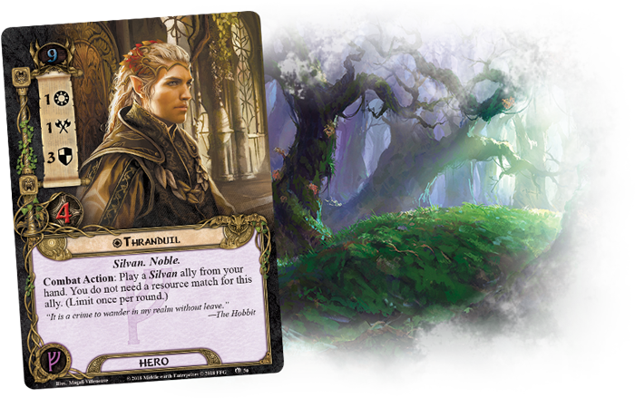 Thranduil Is Also Afforded More Power Than Your Average - Lord Of The Rings Lcg: Race Across Harad (700x439), Png Download