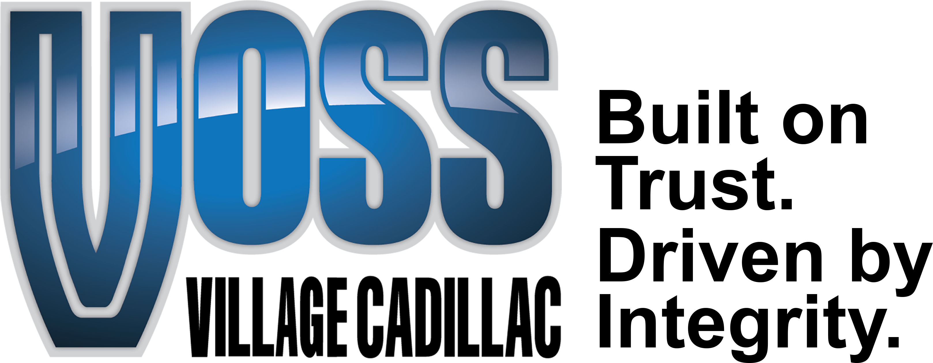 Voss Cadillac - Voss Chevrolet (3300x1286), Png Download
