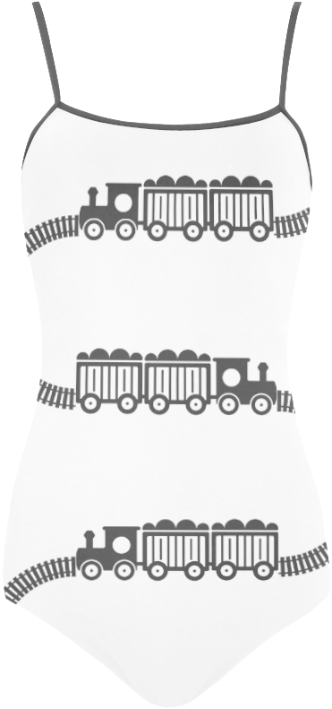 Train Tracks Strap Swimsuit - Active Tank (1000x1000), Png Download