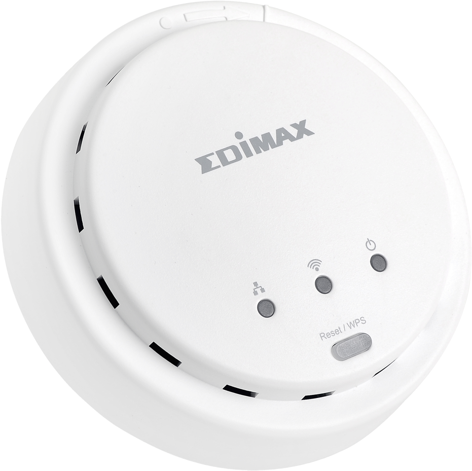 Edimax - Access Points - N300 - N300 High Power Ceiling - System Sensor Smoke Detector I4 (1000x1000), Png Download