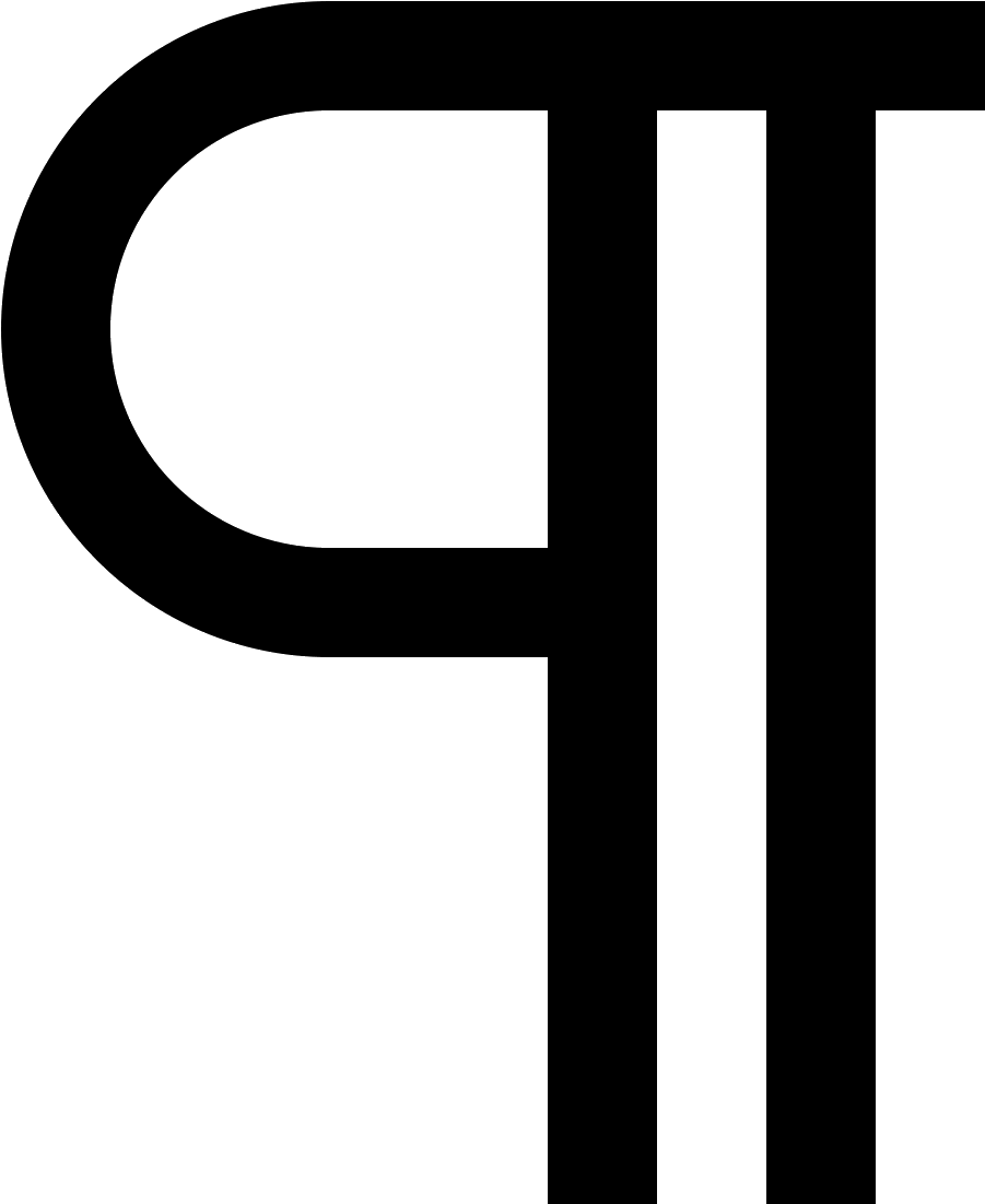 This Icon Is The Symbol For A Paragraph, Which Shows - Paragraph Symbol (1600x1600), Png Download
