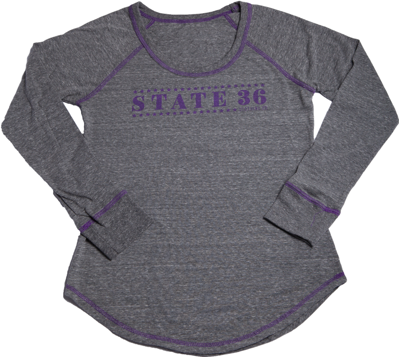 Women's Tri-blend Long Sleeve Tee - Sweater (800x800), Png Download