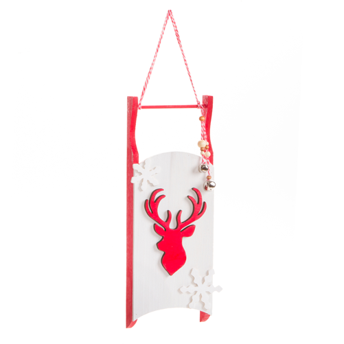 Red Antler Sled - Reindeer (700x500), Png Download