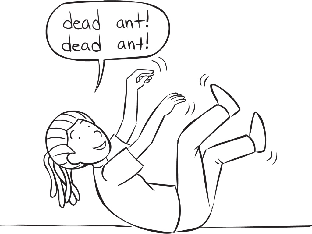 Dead Ant Tag - Line Art (1024x768), Png Download