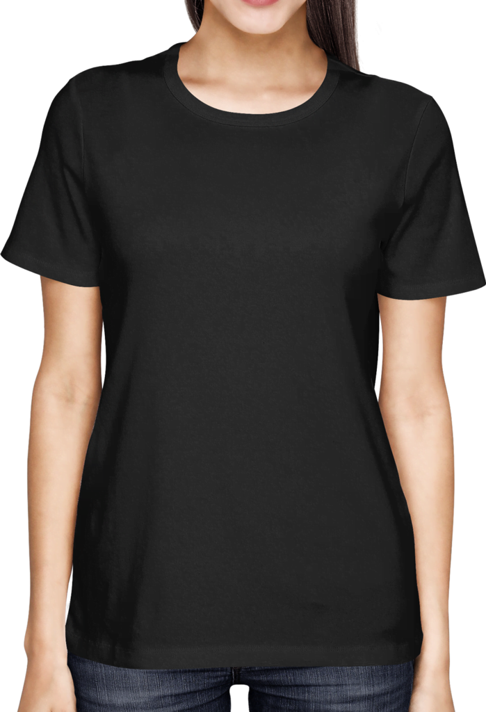 Dhaporshankh Girls Tee Girls Tees, Cool T Shirts, Shirt - Black Tees Blank Girl (699x1024), Png Download