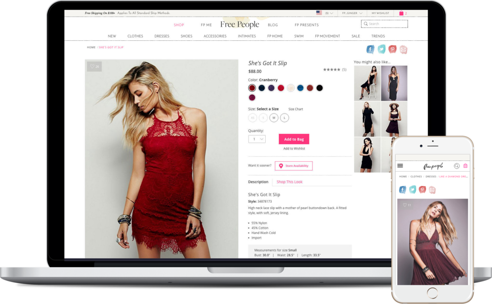 Freepeople Portfoliobanner - Free People (1000x618), Png Download