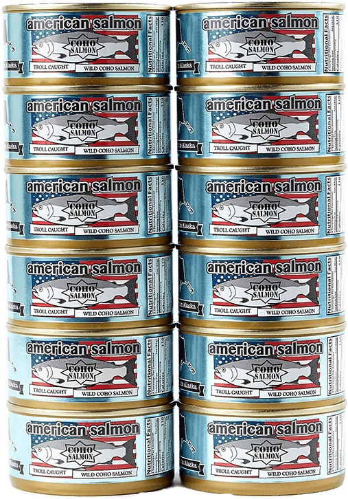 American Salmon Coho 6oz Pack Free Shipping - Caffeinated Drink (695x840), Png Download