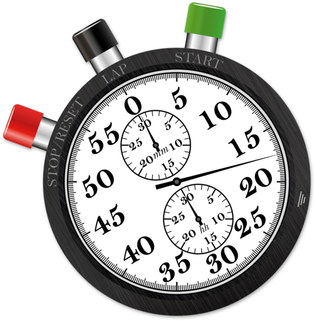 Stopwatch Pro On The Mac App Store - Analog And Digital Clock Learning (630x630), Png Download
