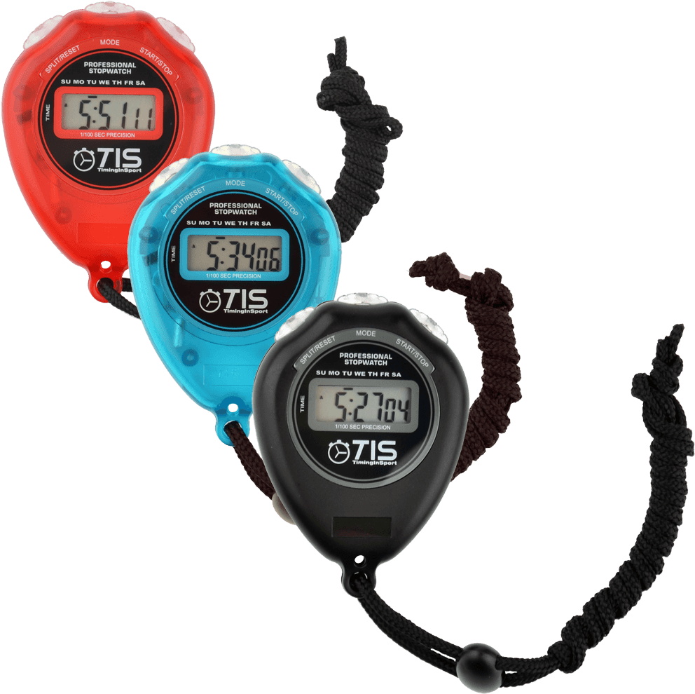 Timing In Sport Pro 018 Stopwatch - Black (1000x1000), Png Download