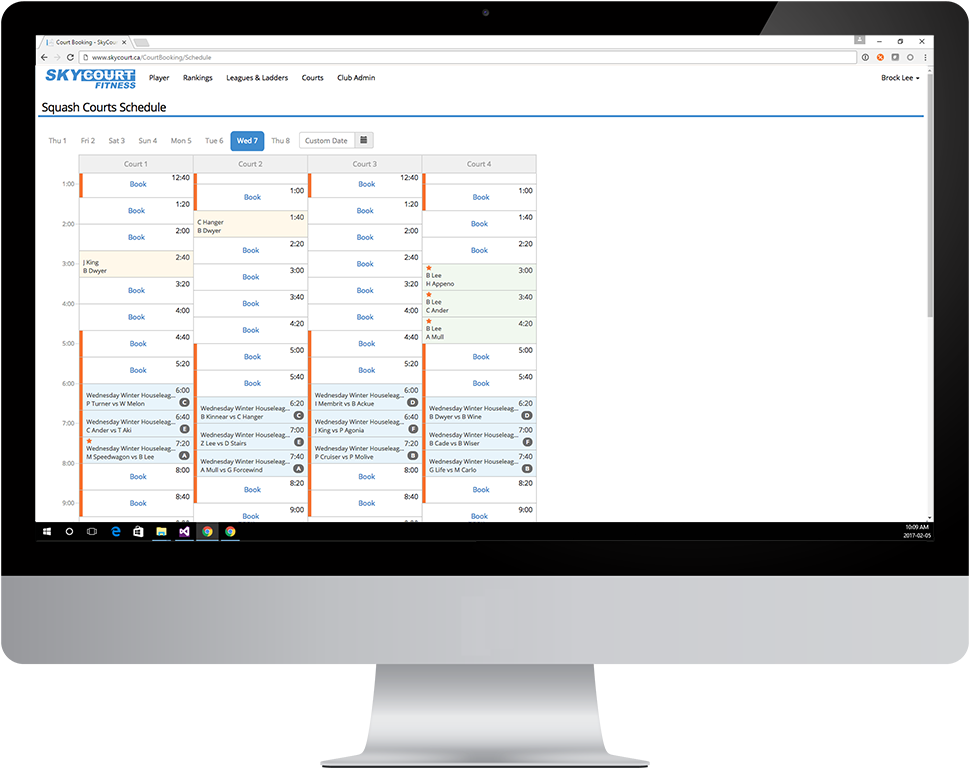 Computer Monitor Showing The Schedule For A Group Of - قالب رایگان وردپرس فروشگاهی (980x782), Png Download