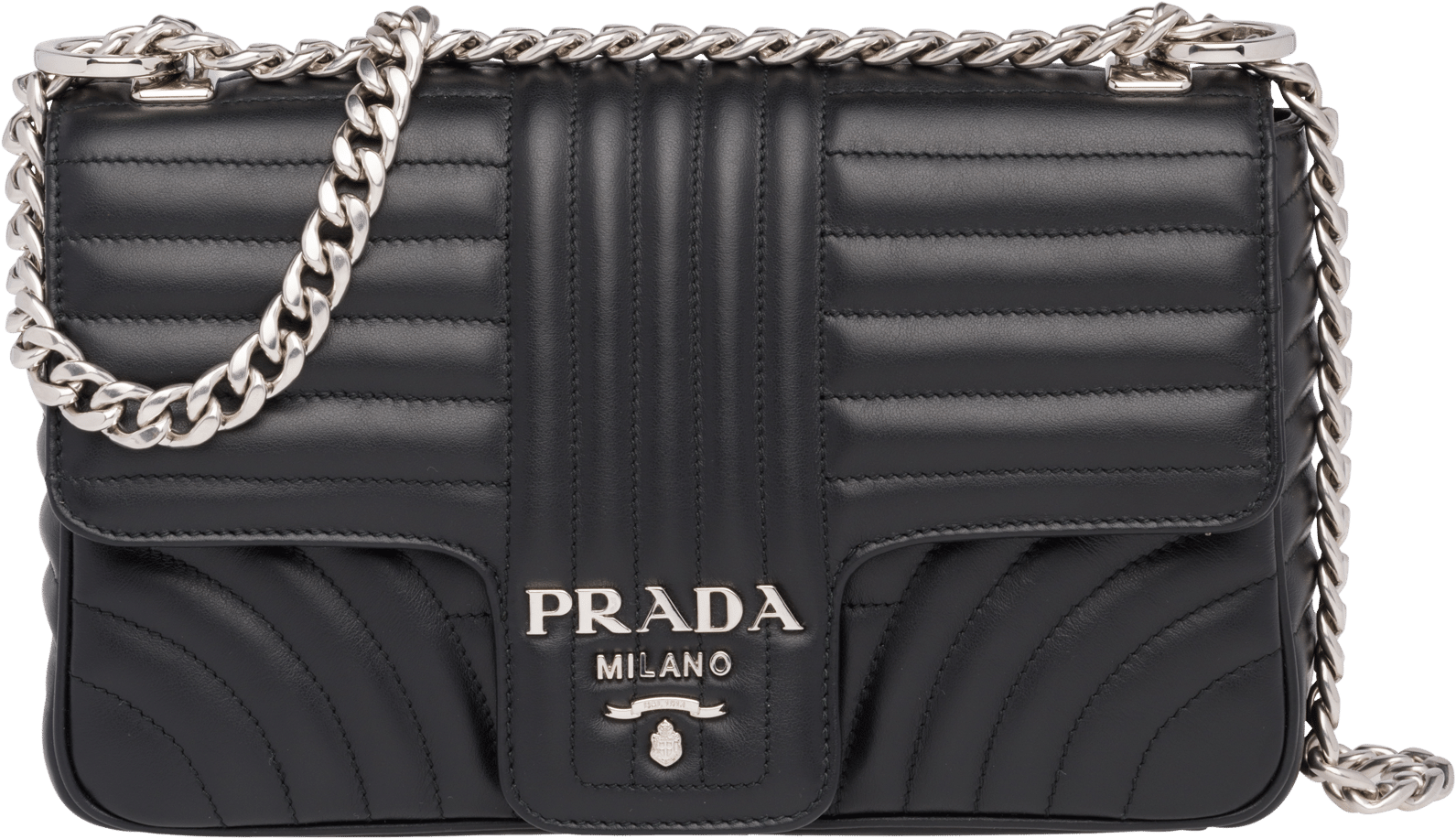 Prada Diagramme Shoulder Bag (2400x2400), Png Download