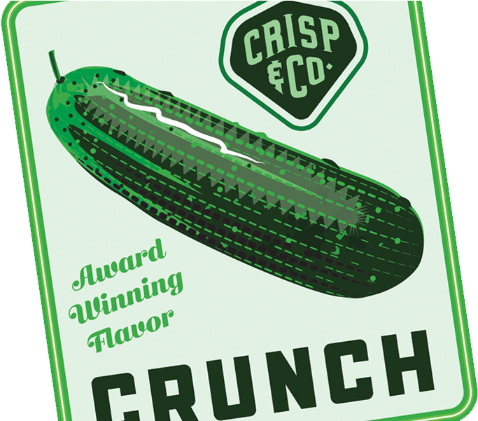 Crisp And Co Pickle Dill Green Crunch Vintage Pickles - Momordica Charantia (800x600), Png Download
