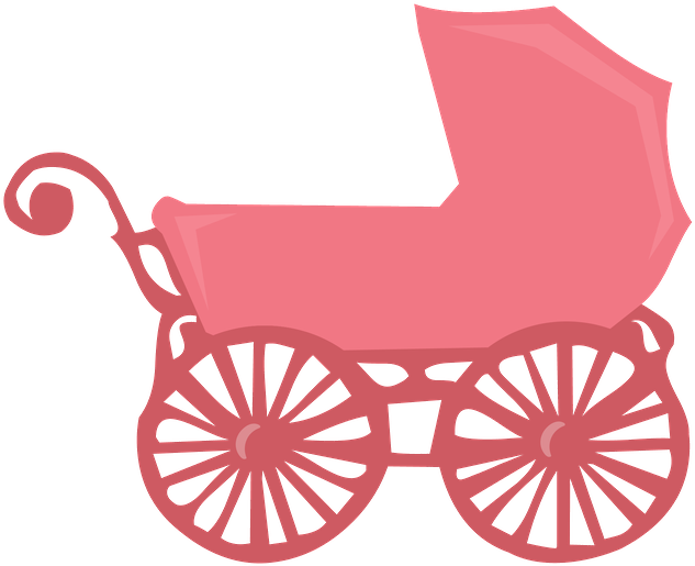 Grávida E Bebê - Baby Carriage Silhouette Png (650x650), Png Download