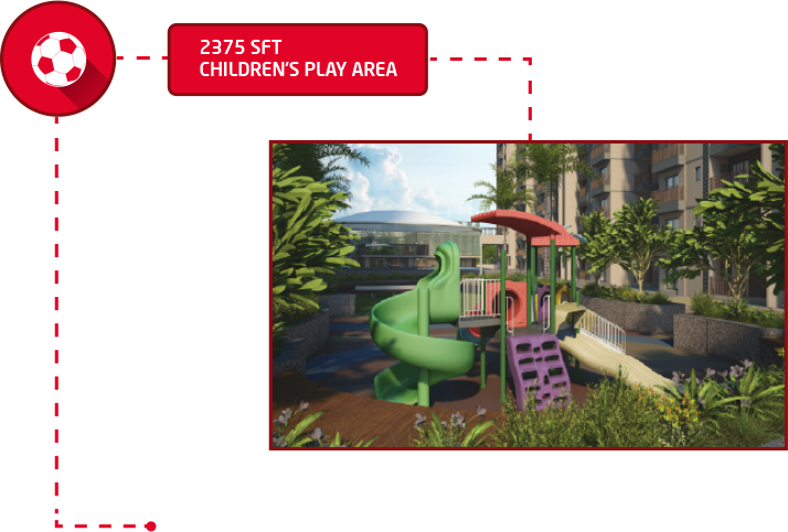 Lawn & Seating Children's Play Area - Apartment (714x482), Png Download