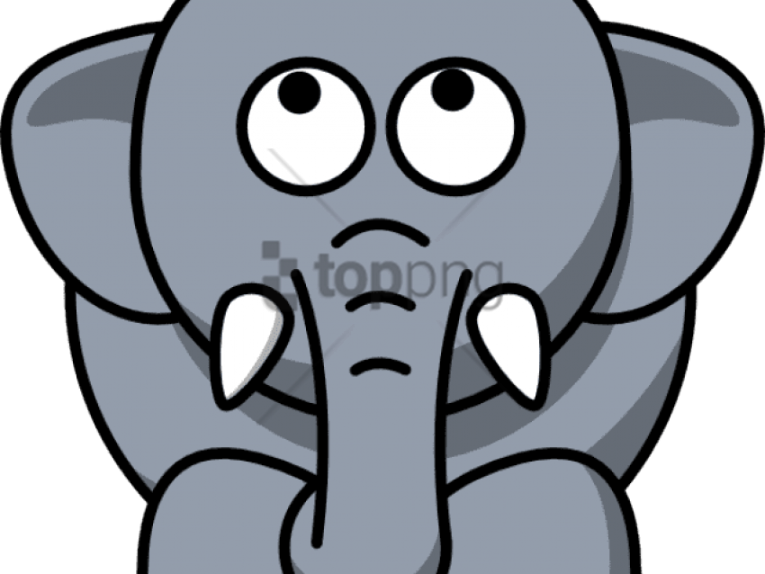 Cartoon Animals Clipart Elephant - Clip Art Elephant Face (640x480), Png Download