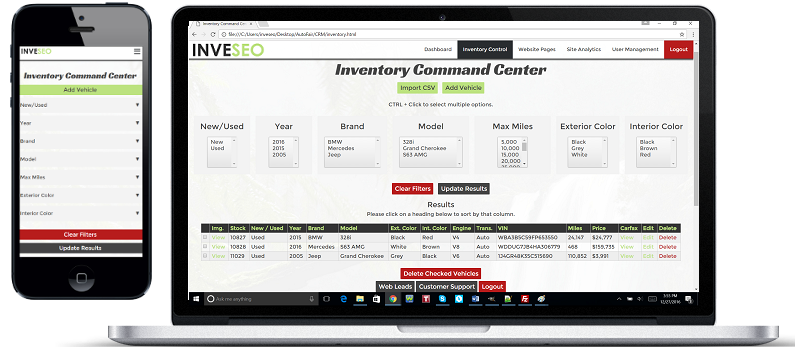 Custom Jupiter Business Website - Dealership Software (813x389), Png Download