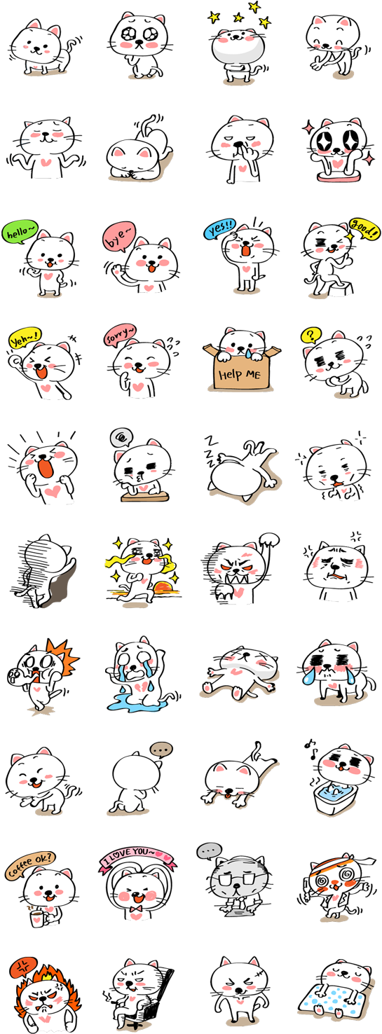 Mochi's Funny Story By Funppy - Sticker (562x1500), Png Download