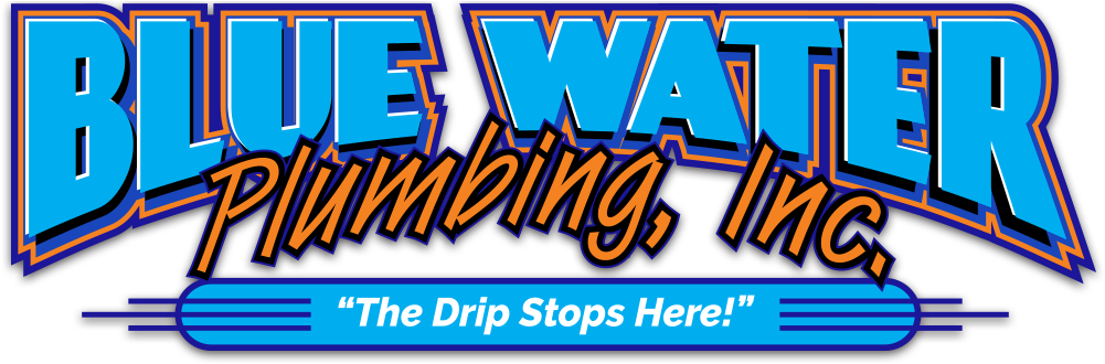 Blue Water Plumbing Logo - Plumbing (1000x340), Png Download