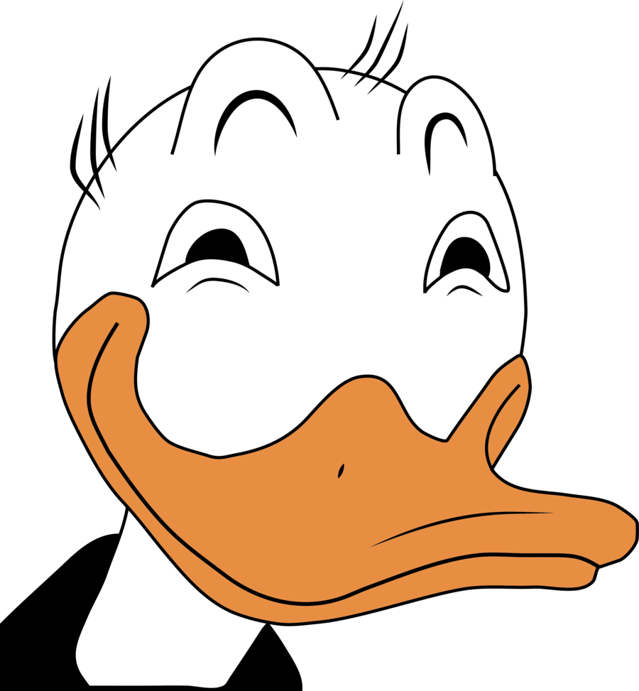 Donald Art Face Transprent - Donald Duck Face (900x973), Png Download