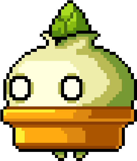 Potted Plant - Potted Plant Pixel Art (580x640), Png Download