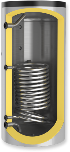 Buffer Tank 300 L, One Heat Exchanger, Non-enamelled - Buffer Tank Heat Exchanger (800x710), Png Download
