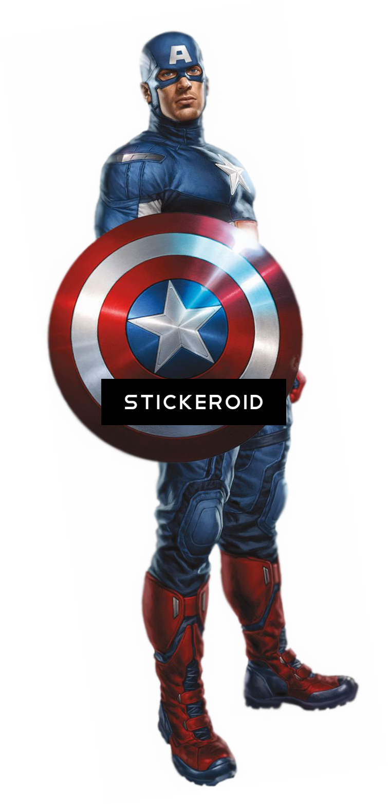 Captain America - Marvel Avengers Book Of The Film (755x1562), Png Download