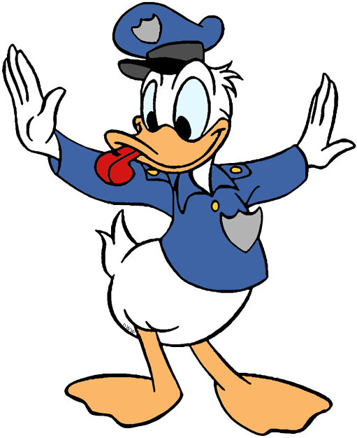 New Policeman Donald Conducting Traffic - Policeman Donald (511x626), Png Download