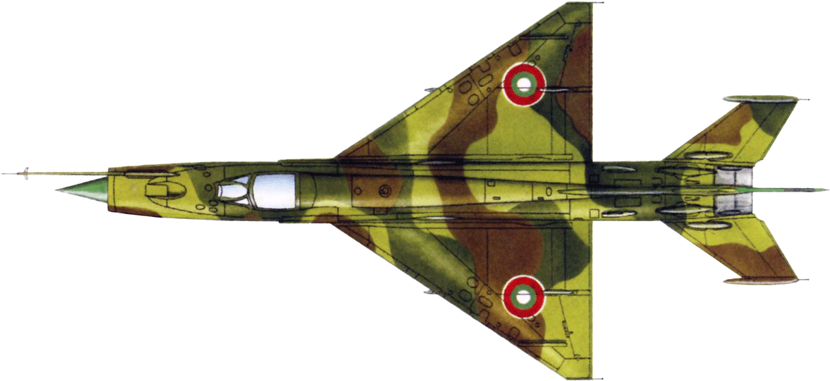54 Am 466020 Mig 21 Bis Bulgarian 114 1 9/17/2015 - Mig 21 Bis Bulgarian Force (1200x553), Png Download
