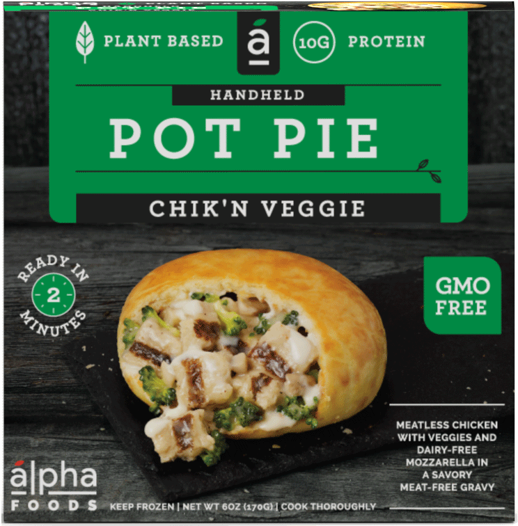 Chik'n Veggie - Alpha Foods Pot Pies (1049x792), Png Download