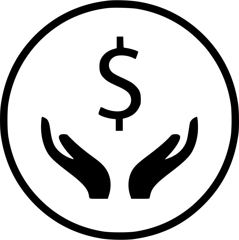 Hands Hand Dollar Sign Wealth Rich Comments - Hand With Dollar Sign (980x982), Png Download