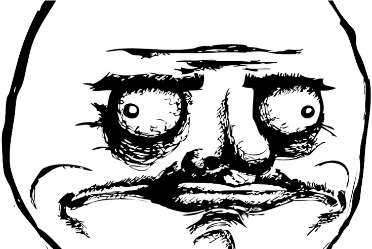 Troll Face Render Autres/inconnu Renders Me Gusta Troll - Me Gusta Meme (800x491), Png Download