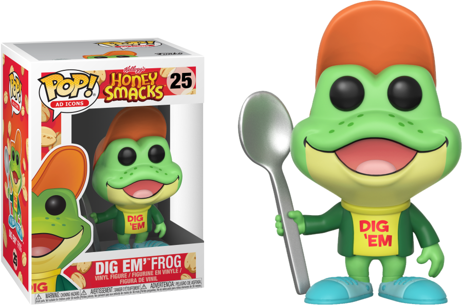 Pop Figure Ad Icons Honey Smacks Dig Em Frog - Dig Em Frog Funko (899x594), Png Download