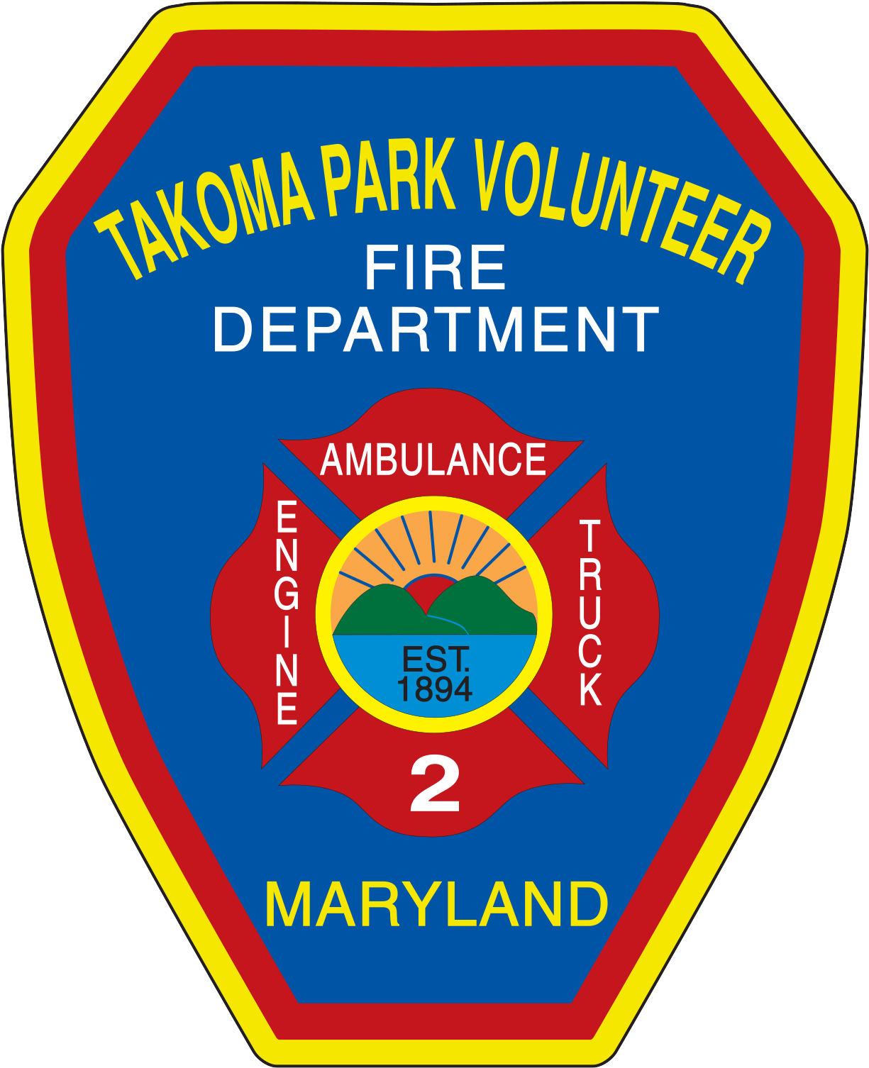 Takoma Park Volunteer Fire Department (1650x1650), Png Download