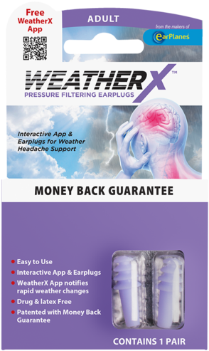 Weatherx Earplugs - Migrainex Ear Plugs, Ear Plugs (600x600), Png Download