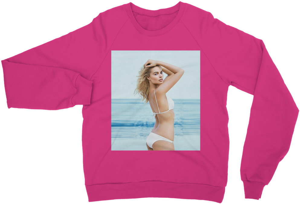 Margot Robbie In Bikini ﻿classic Adult Sweatshirt - If At First You Don't Succeed Try Doing What Your Guide (1024x1024), Png Download