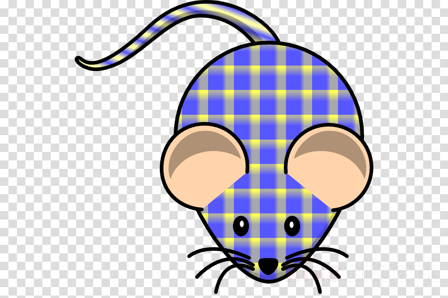 Mickey Mouse Transparent Download Clip Art Clipart - 3drose Mug 80244 1 Blue And Yellow Plaid Mouse Ceramic (900x600), Png Download