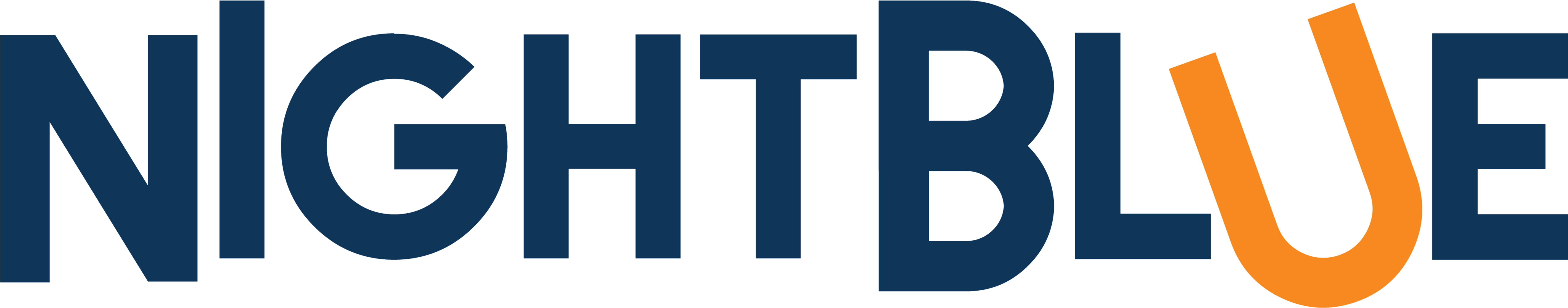 Night Blue Theater - Bullets Over Broadway Logo (7846x1940), Png Download